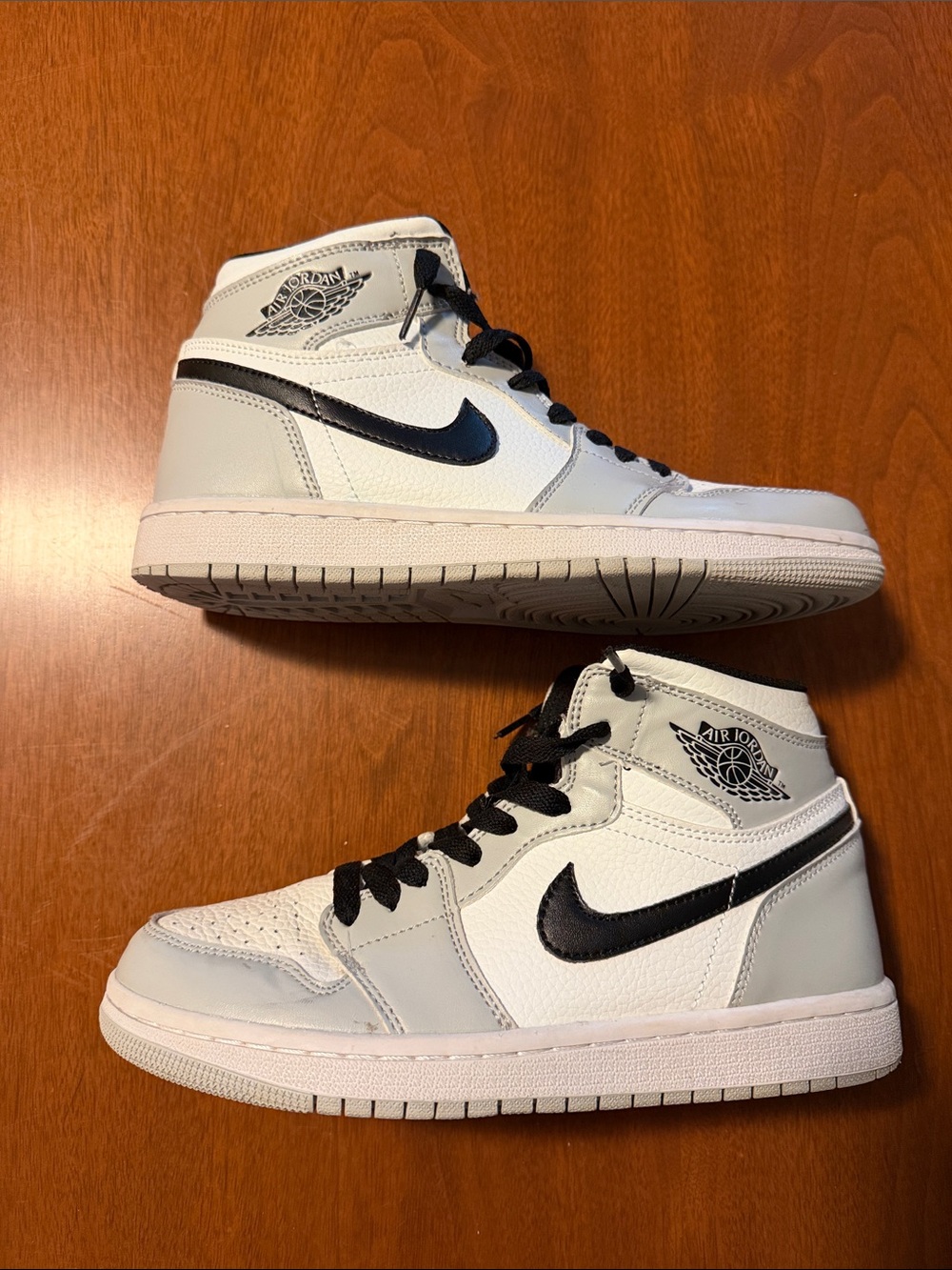 Jordan 1 Mid Men’s Sneakers — White & Black